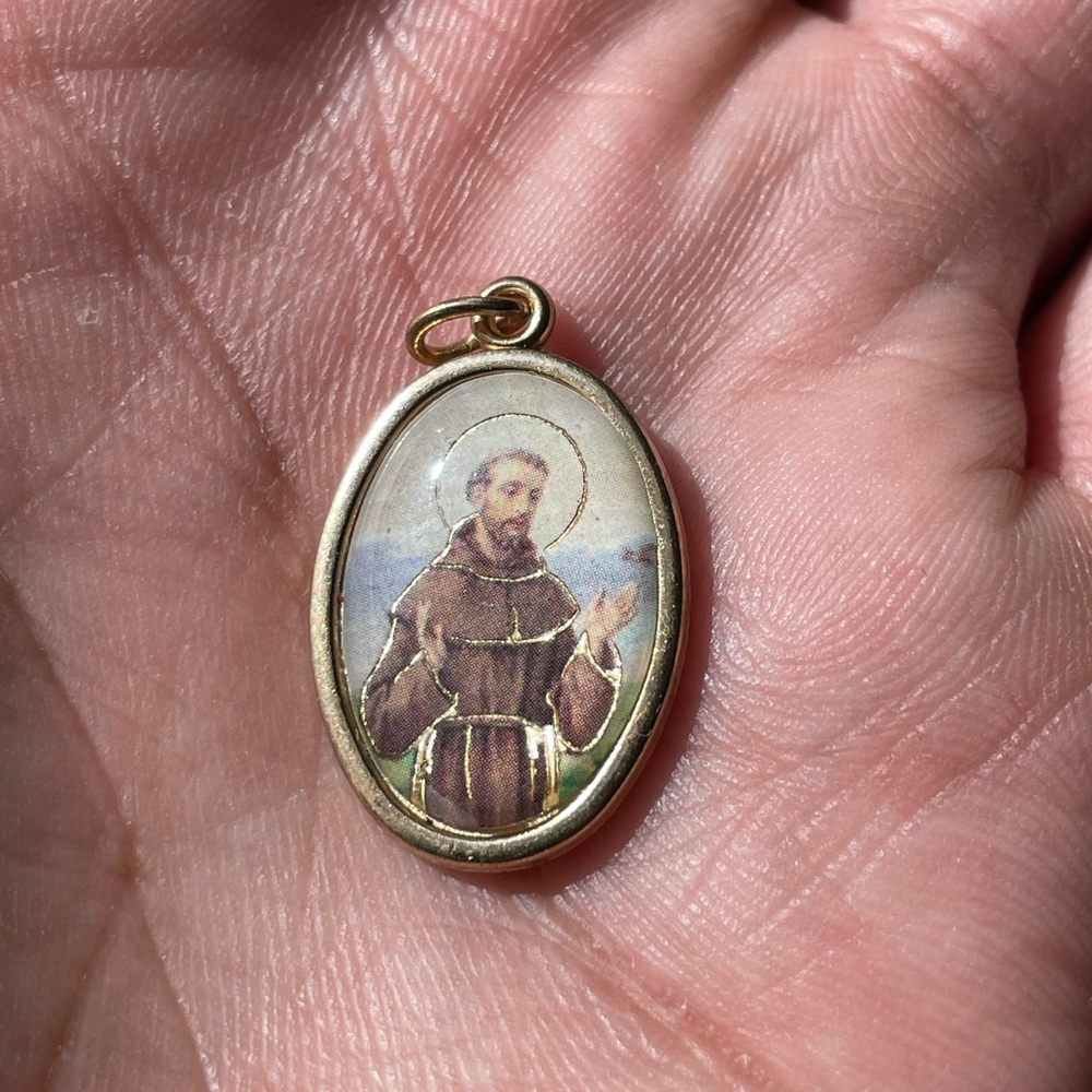 Saint Francis golden medal